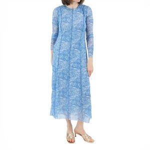 BAUM UND PFERDGARTEN Elegant Blue Floral Dress